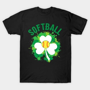 Irish St Patricks Softball Baseball Player T-Shirt